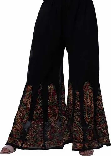 Heritage Radiance Chikankari Sharara – Multi-Embroidery Handwork in Luxe Detail