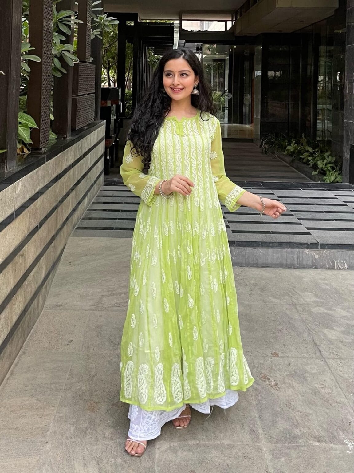 Beautiful 56 Kalies Georgette Anarkali Frock