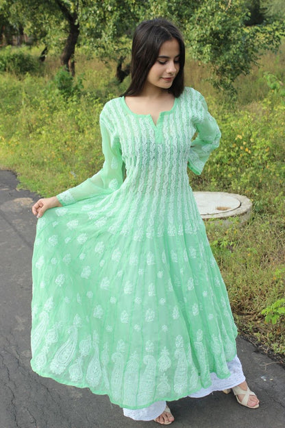 Beautiful 56 Kalies Georgette Anarkali Frock