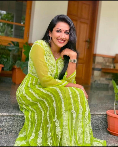 22 kali yog anarkali georgette