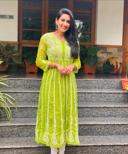 22 kali yog anarkali georgette