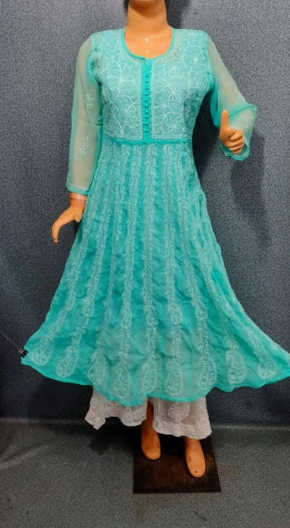 22 kali yog anarkali georgette