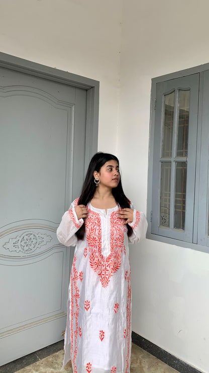Chikankari Peach Co-ord Set | Graceful Fusion for Every Occasion