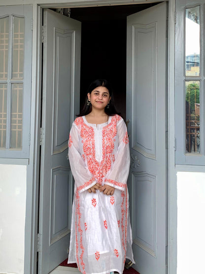 Chikankari Peach Co-ord Set | Graceful Fusion for Every Occasion