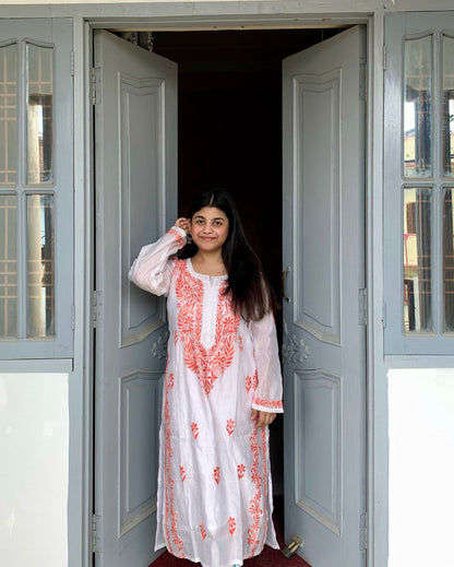 Chikankari Peach Co-ord Set | Graceful Fusion for Every Occasion