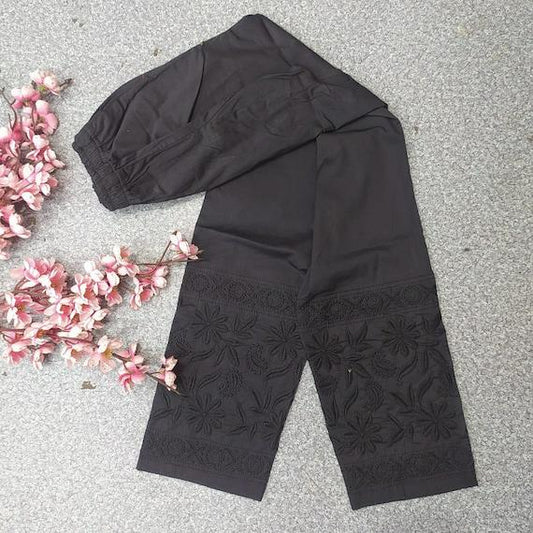 Bottom Chikankari Pant Stretchable