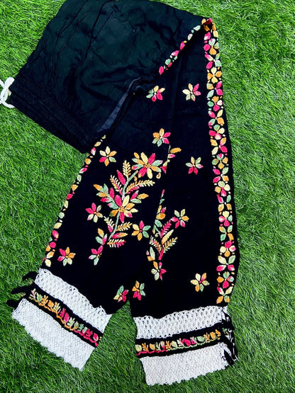Royal Grace Afghani Salwar – Handcrafted Chikankari Elegance with Intricate Embroidery