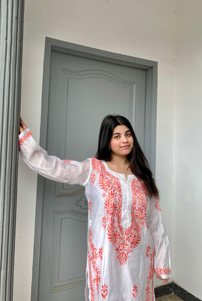 Chikankari Peach Co-ord Set | Graceful Fusion for Every Occasion