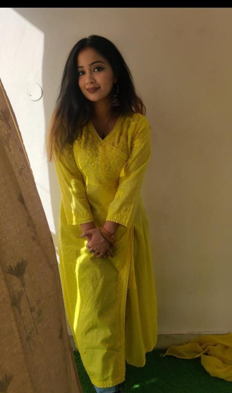 Angrakha Kurti | Beautiful Angrakha Style Chikankari Kurti.